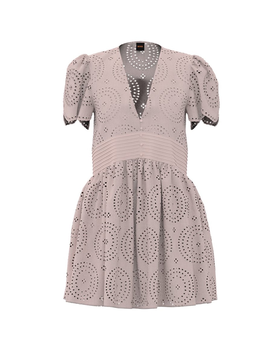 Imagen 0 de Vestido con detalle de pliegues y botones