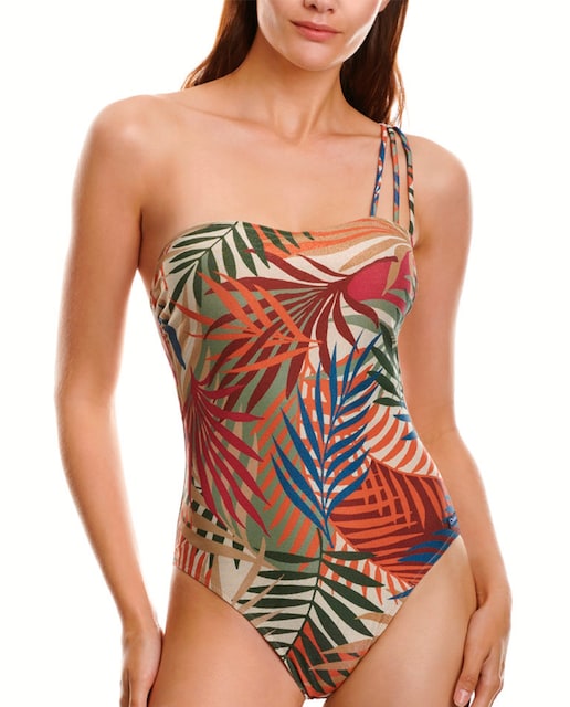 Imagen 0 de Bañador de mujer asimétrico con copa interior