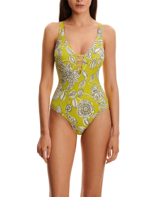 Imagen 0 de Bañador de mujer triangular tirante regulable  escote en  V