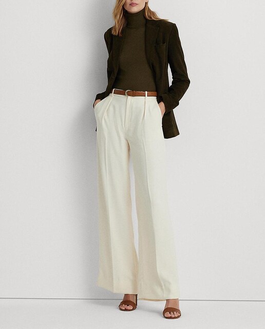 Imagen 0 de Pantalones de mujer rectos triple georgette