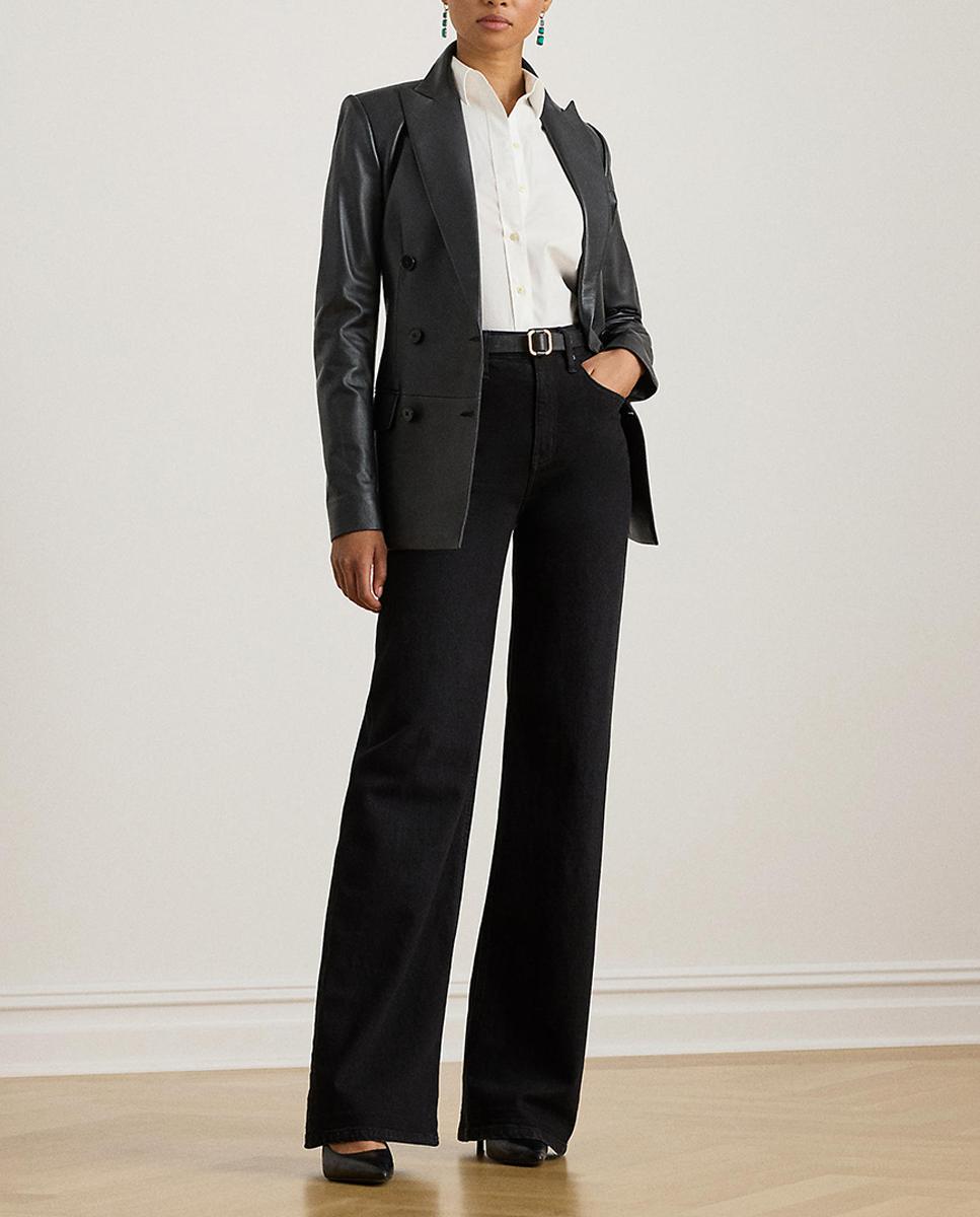 Imagen 0 de Pantalón ancho de mujer denim de algodón