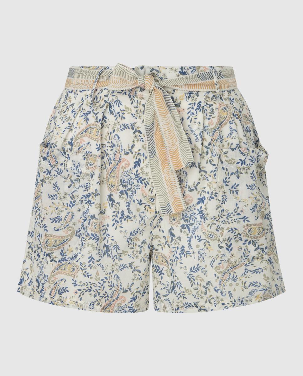 Imagen 0 de Pantalón de mujer corto con cinturón