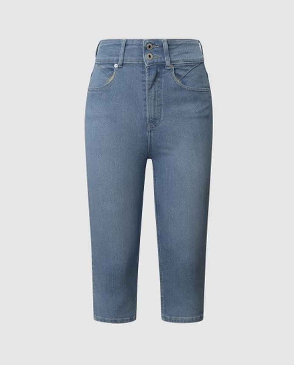 Imagen 0 de Pantalón corto de mujer vaquero doble botón