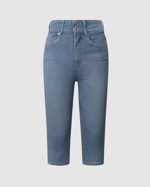 Imagen 0 de Pantalón corto de mujer vaquero doble botón