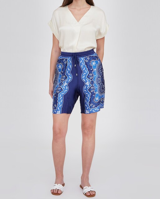 Imagen 0 de Bermuda de mujer con estampado cintura elastica