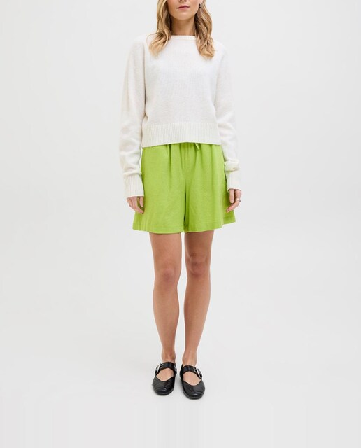 Imagen 0 de Short de mujer de lino tiro alto