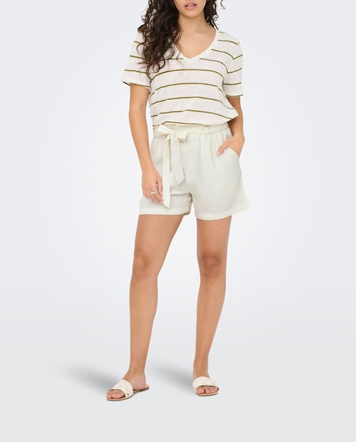 Imagen 0 de Pantalones cortos de mujer de lino