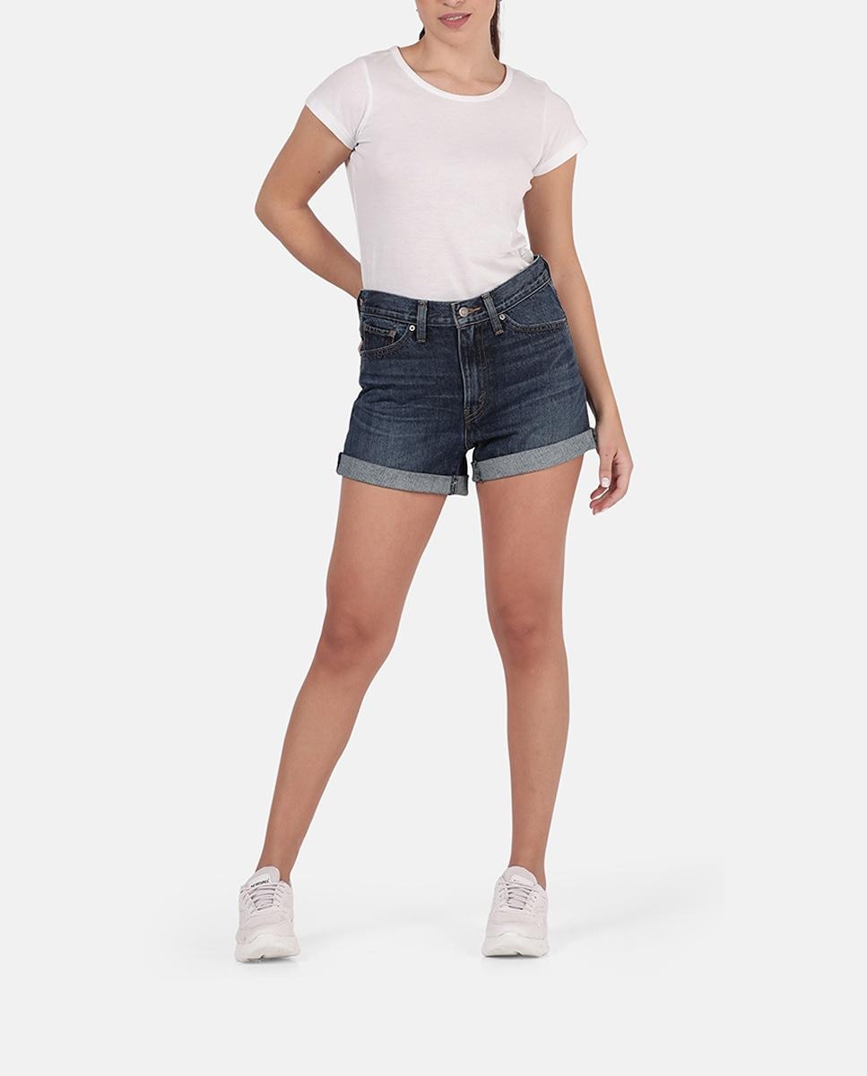 Imagen 0 de Short vaquero de mujer Rolled 80s Mom? tiro alto