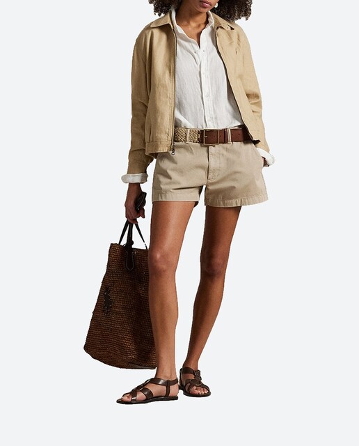 Imagen 0 de Shorts de mujer estilo chino de algodón