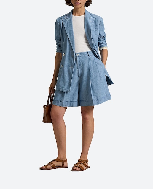 Imagen 0 de Bermudas de mujer de algodón con pinzas