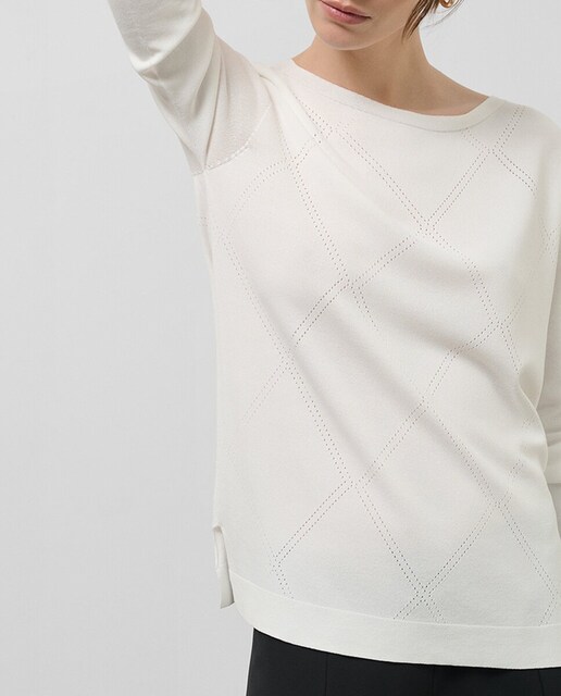 Imagen 0 de Jersey de mujer escote barco diseño diagonal