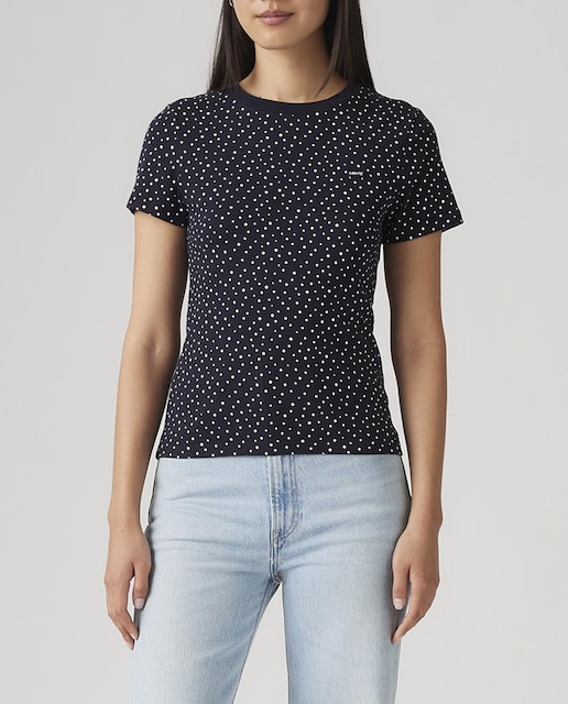Imagen 0 de Camiseta de mujer de manga corta cuello redondo