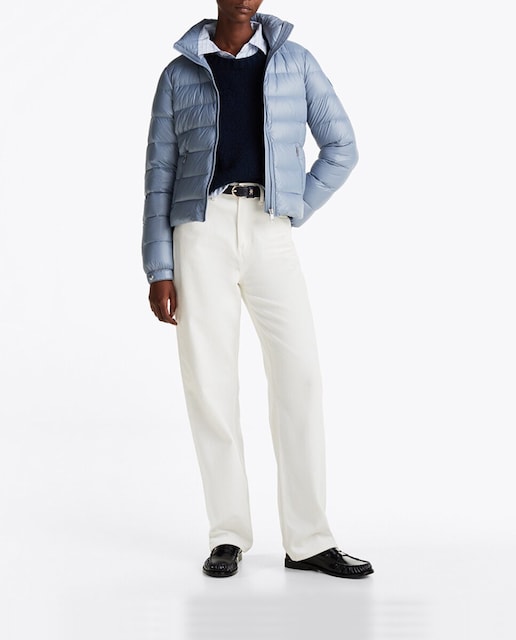 Imagen 0 de Chaqueta plumífera de mujer con cuello alto y cierre de cremallera