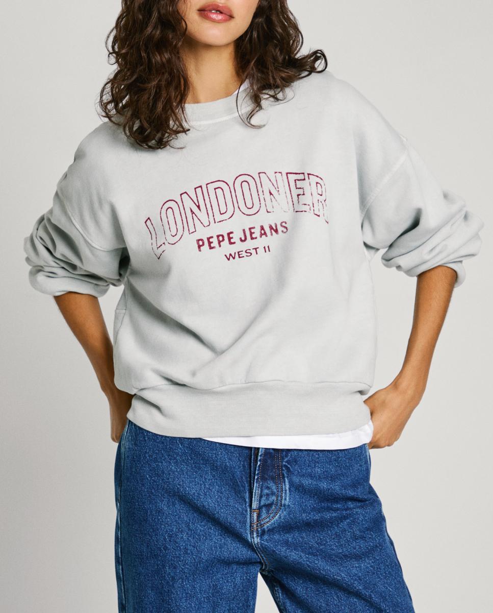 Imagen 0 de Sudadera de mujer con capucha y tachuelas