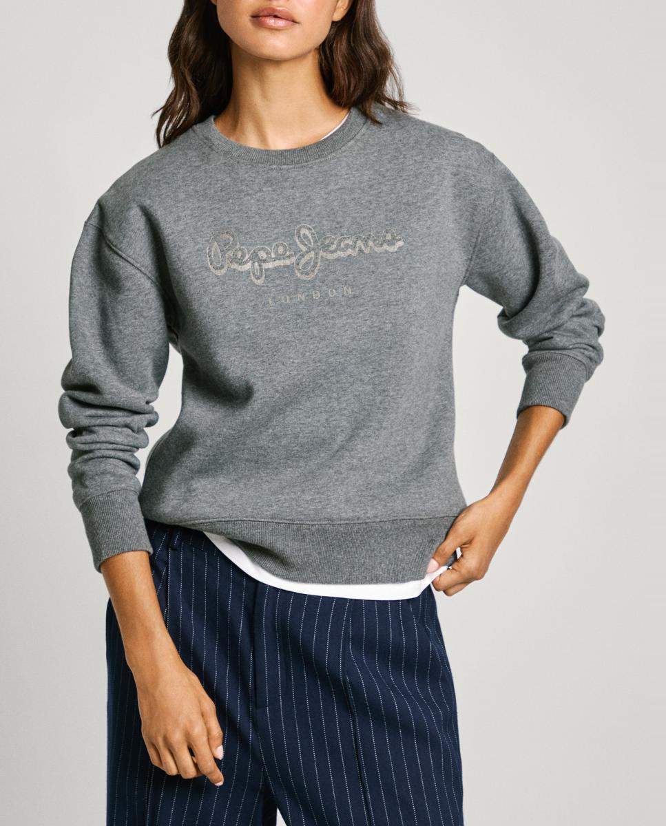 Imagen 0 de Sudadera de mujer multicolor logo frontal