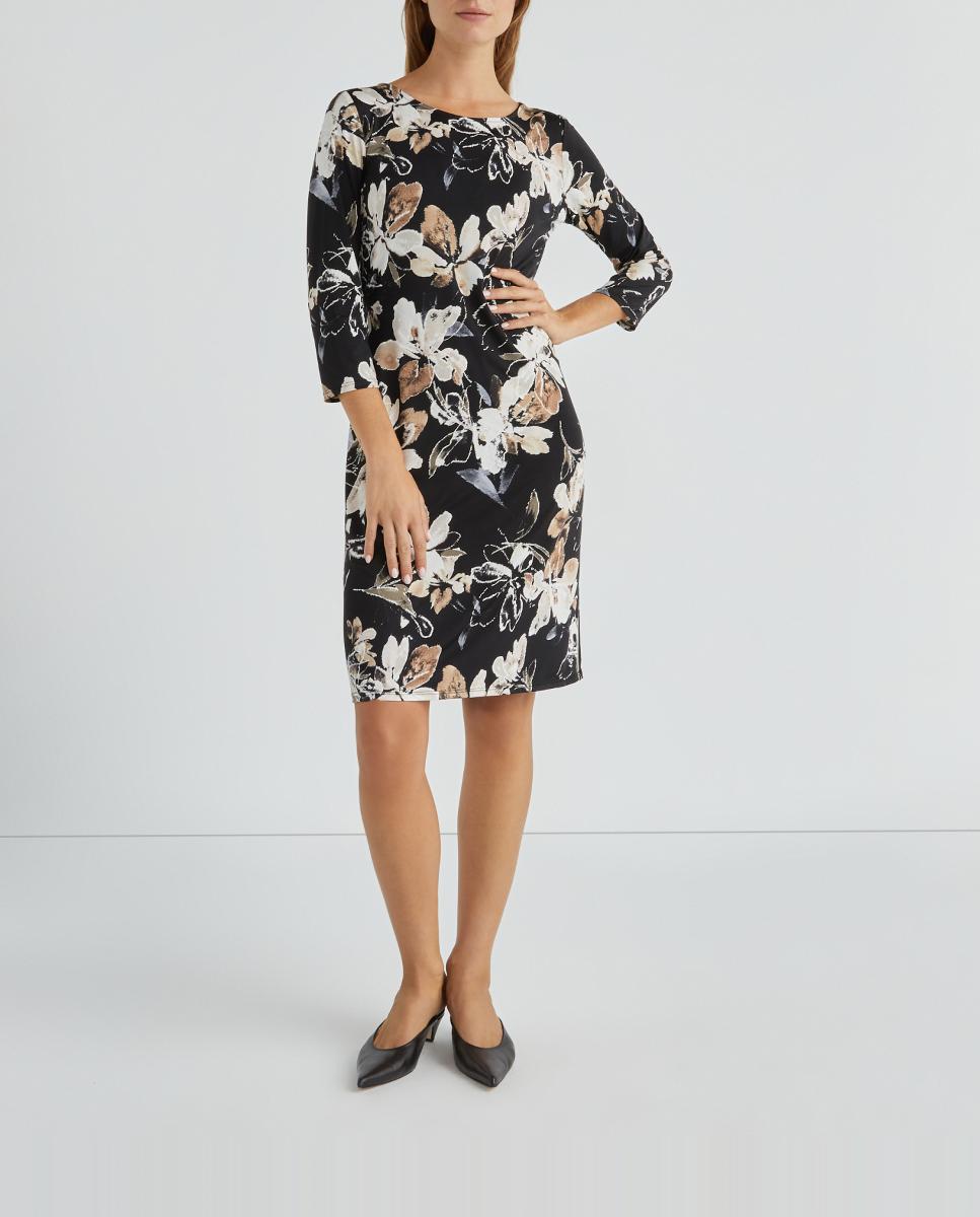 Imagen 0 de Vestido estampado manga 3/4