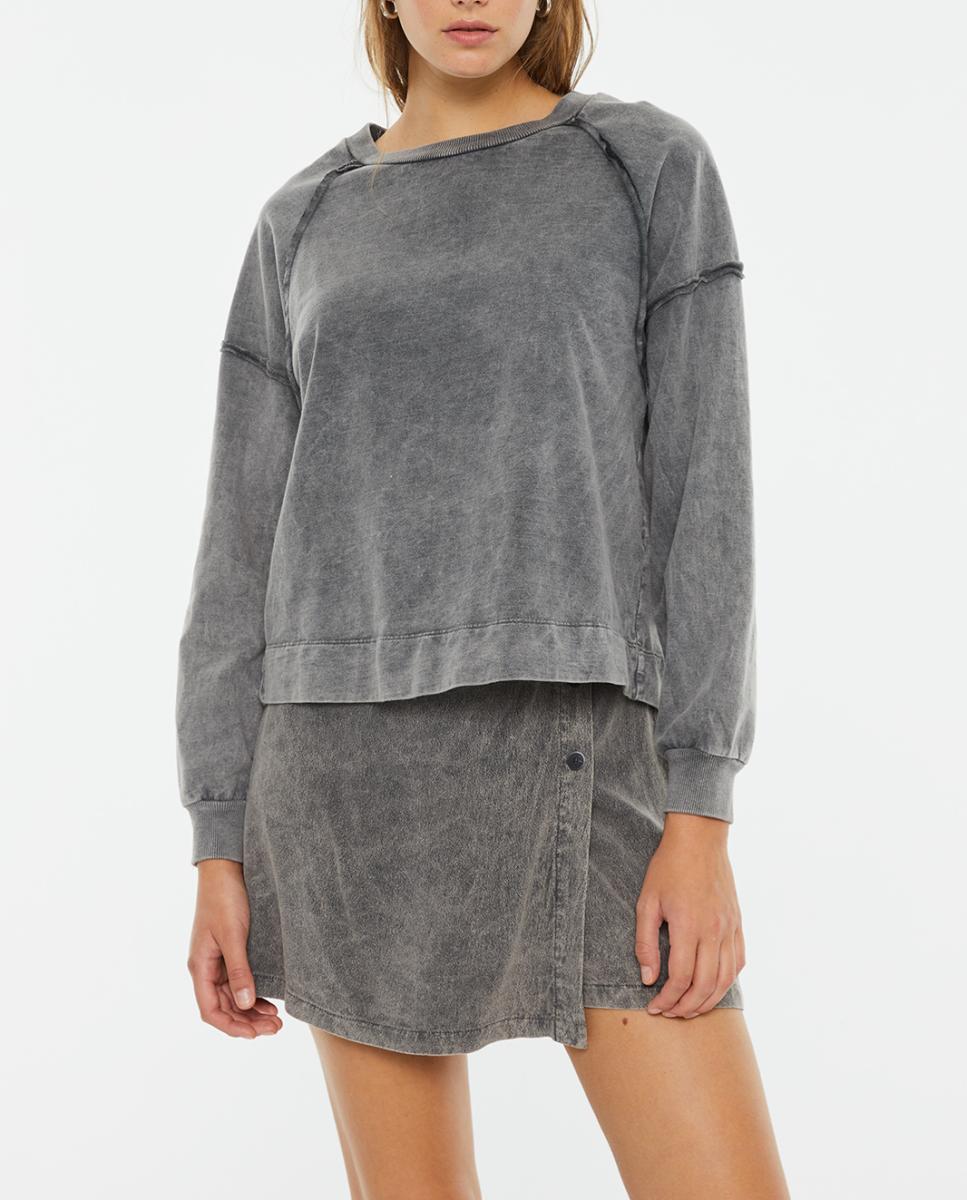 Imagen 0 de Sudadera de mujer oversize manga abullonada tinte