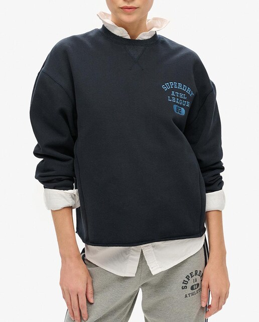 Imagen 0 de Sudadera de corte holgado y cuello redondo Athletic Essentials