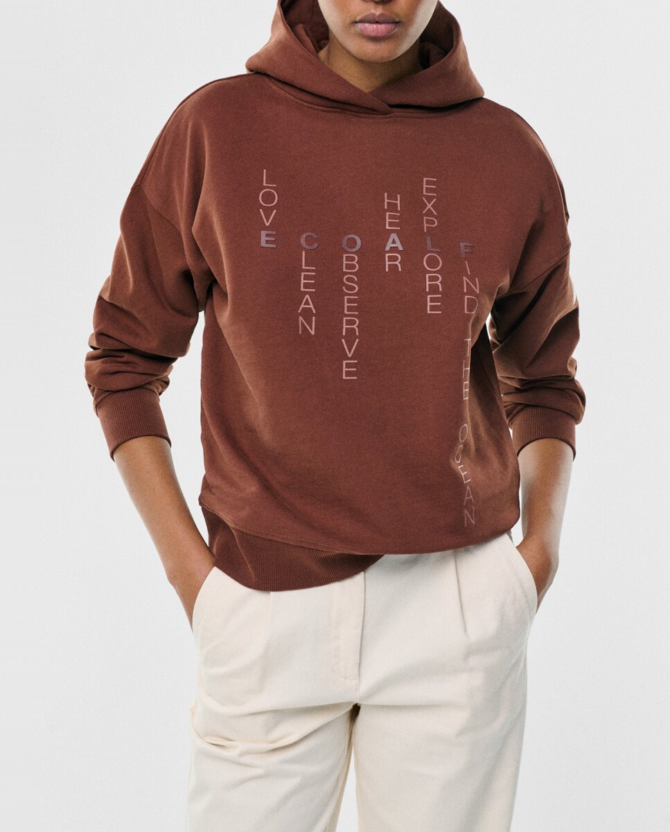 Imagen 0 de Sudadera con fit regular y logo en la manga.