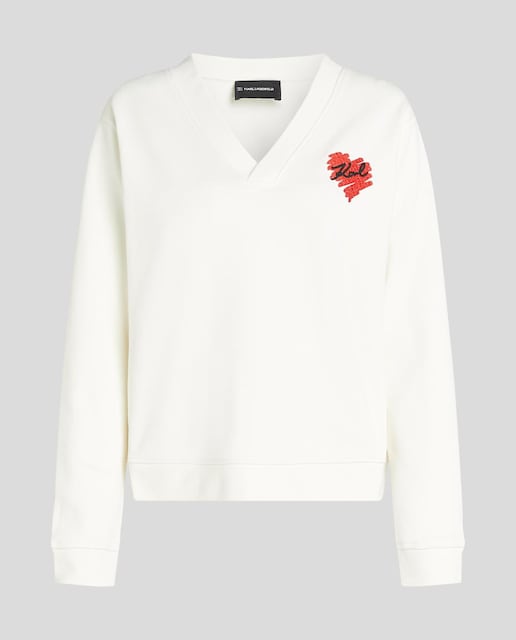 Imagen 0 de Sudadera Hearts De Cuello En V de mujer