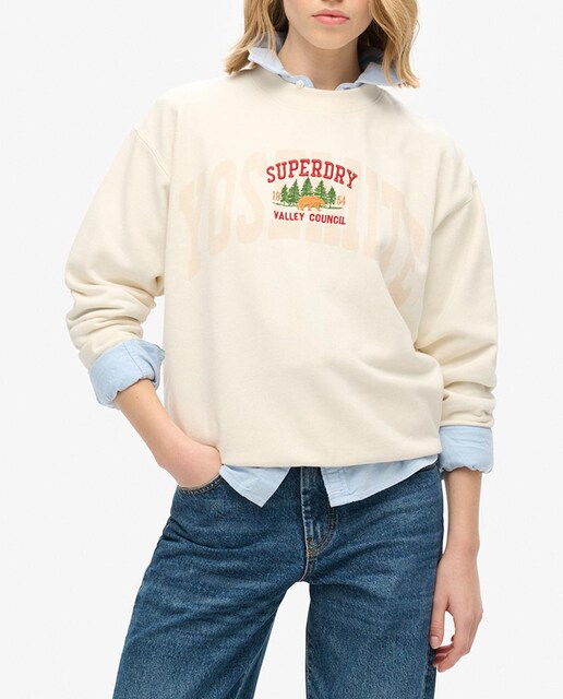 Imagen 0 de Sudadera de mujer de corte holgado y cuello redondo Travel Souvenir