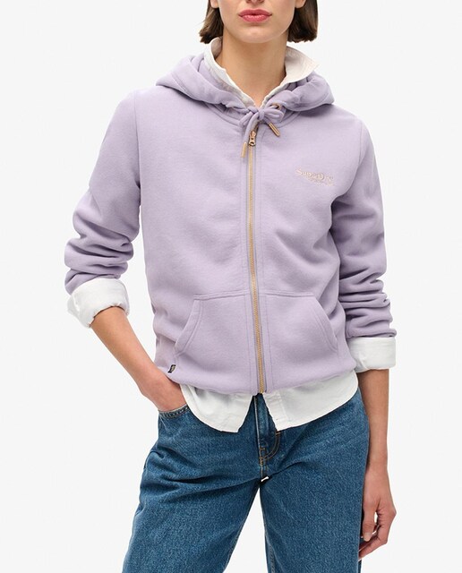 Imagen 0 de Sudadera con capucha, cremallera y logo Essential