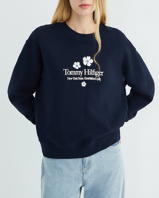 Imagen 0 de Sudadera de mujer con logo y cuello redondo