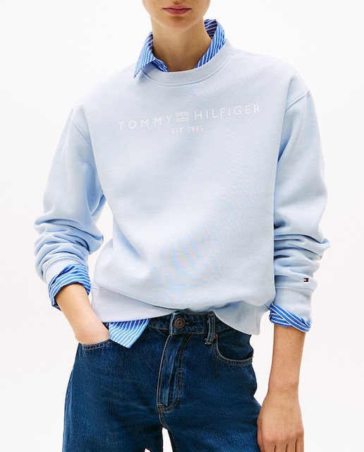 Imagen 0 de Sudadera de mujer con logo y cuello redondo