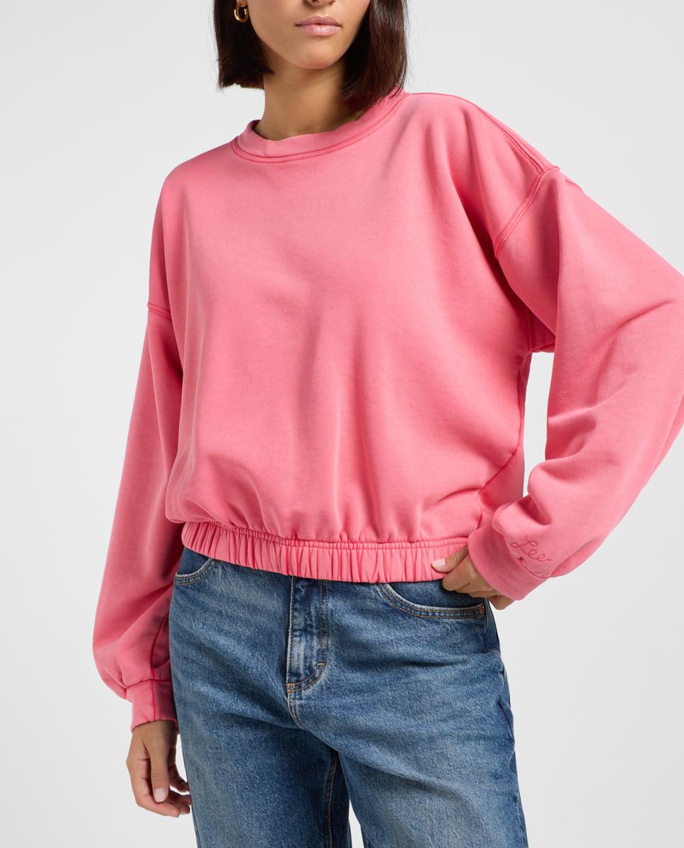 Imagen 0 de Sudadera de mujer desenfadada con detalle en la manga