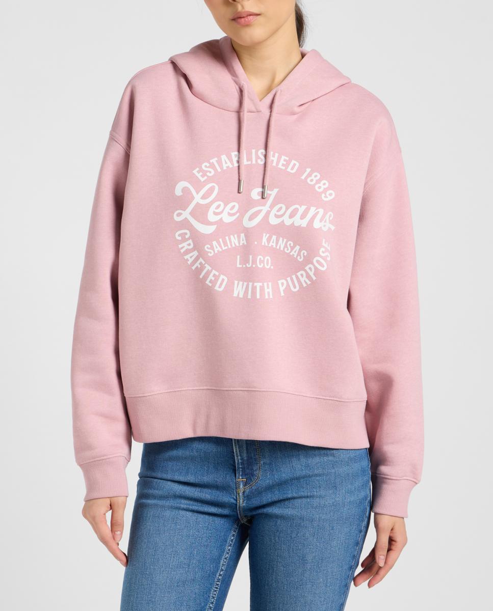 Imagen 0 de Sudadera de mujer con capucha corte relajado