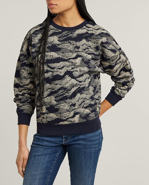 Imagen 0 de Sudadera Lace Allover Print de mujer