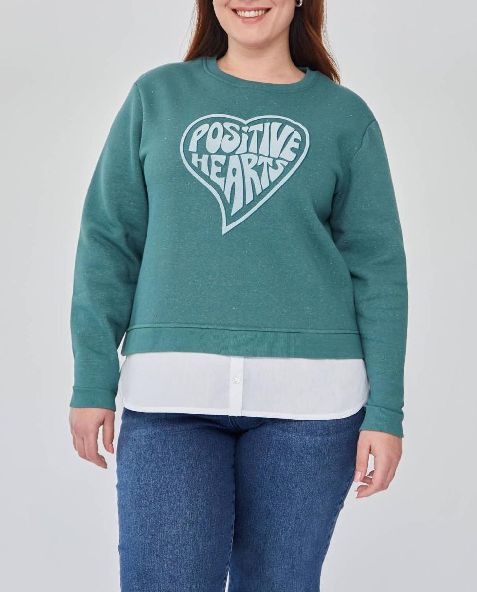 Imagen 0 de Sudadera cuello redondo manga larga