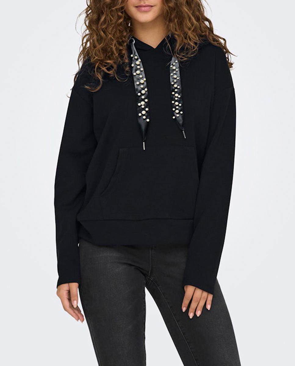 Imagen 0 de Sudadera de mujer con capucha y cordón