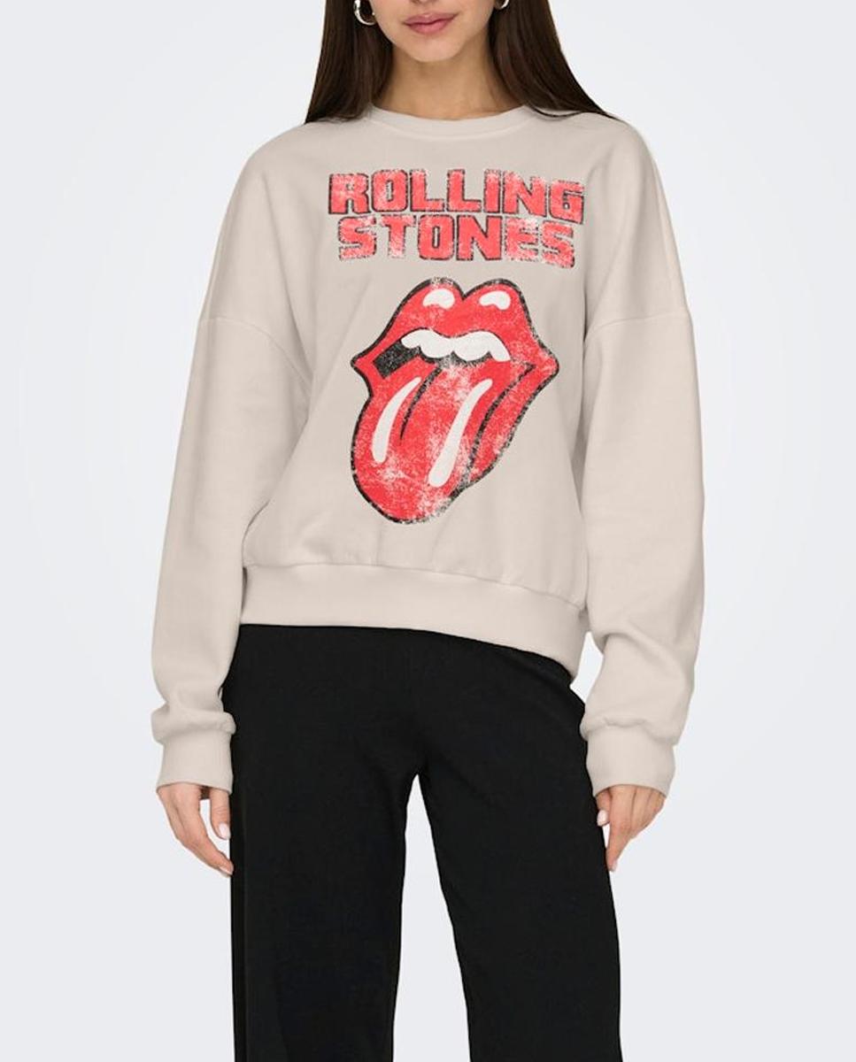Imagen 0 de Sudadera de mujer de manga larga con dibujo frontal