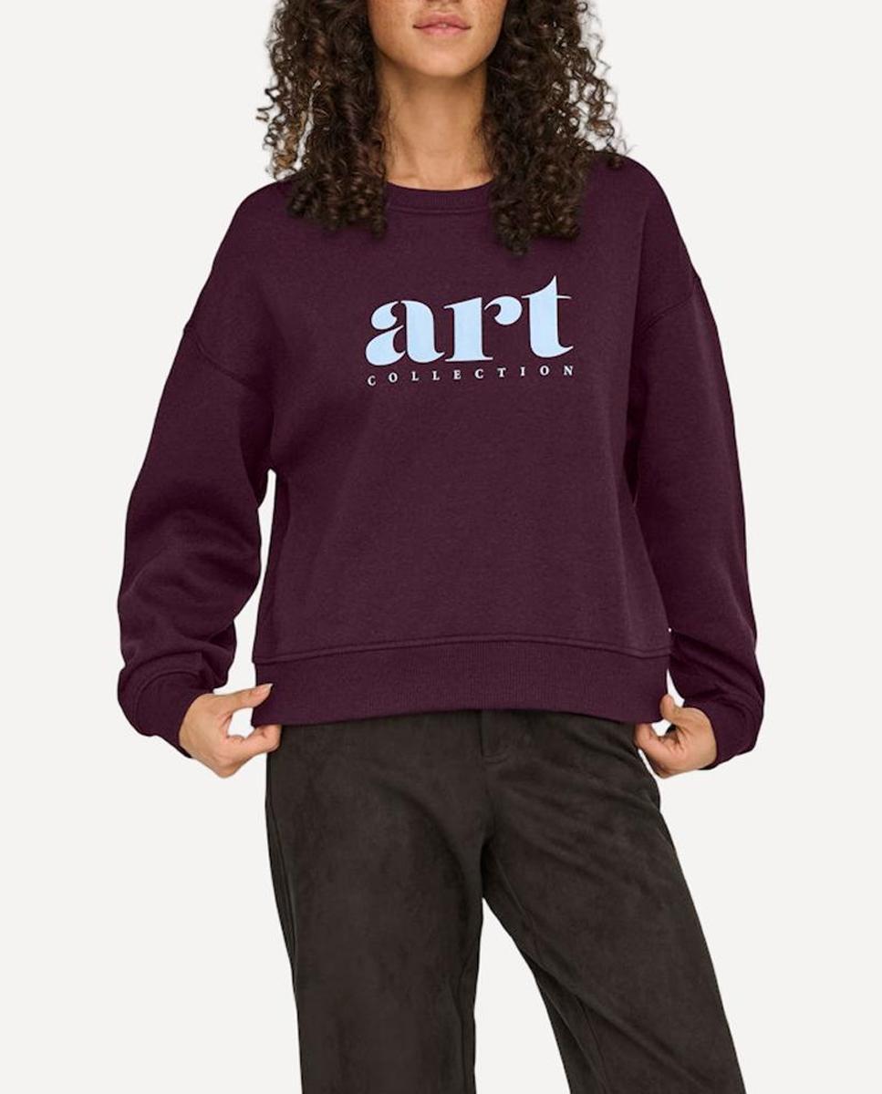 Imagen 0 de Sudadera de mujer de manga larga y cuello redondo