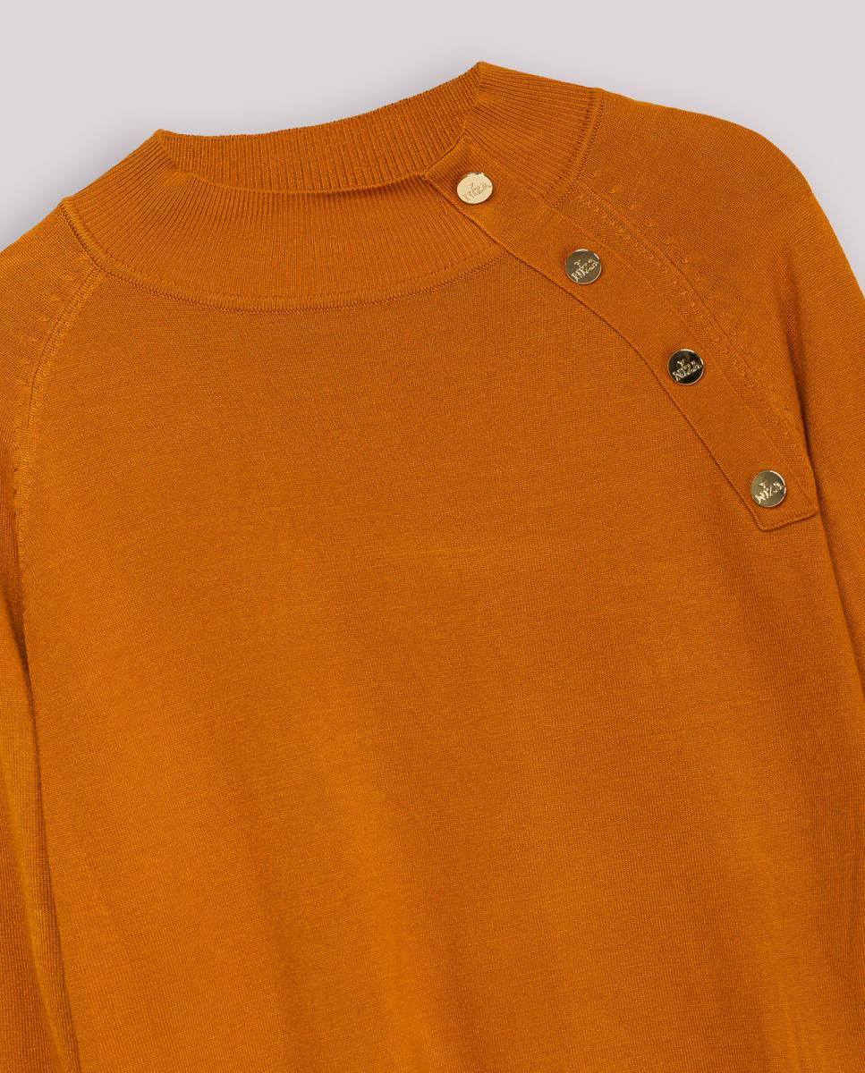 Imagen 0 de Jersey de mujer de punto con cuello alto