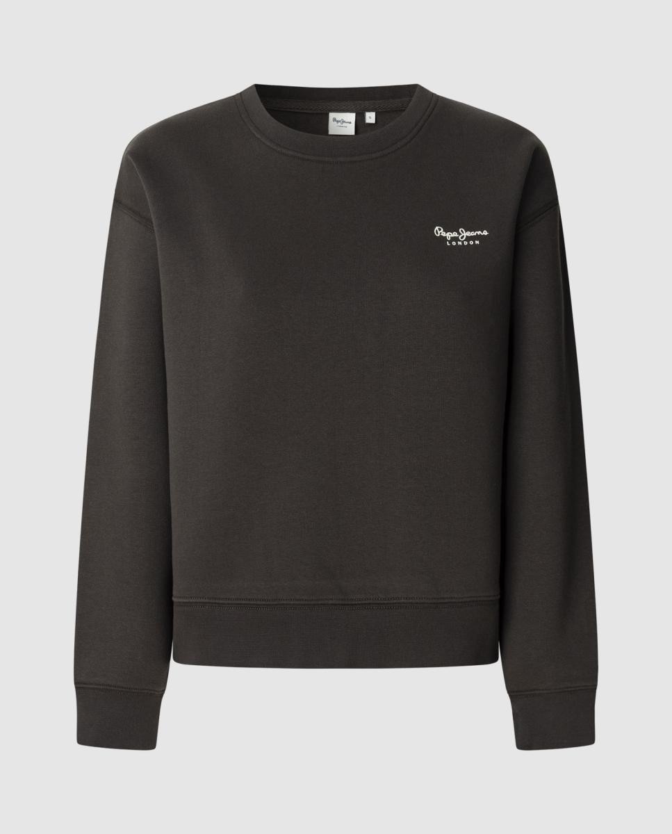 Imagen 0 de Sudadera de mujer cuello redondo con logo estampado