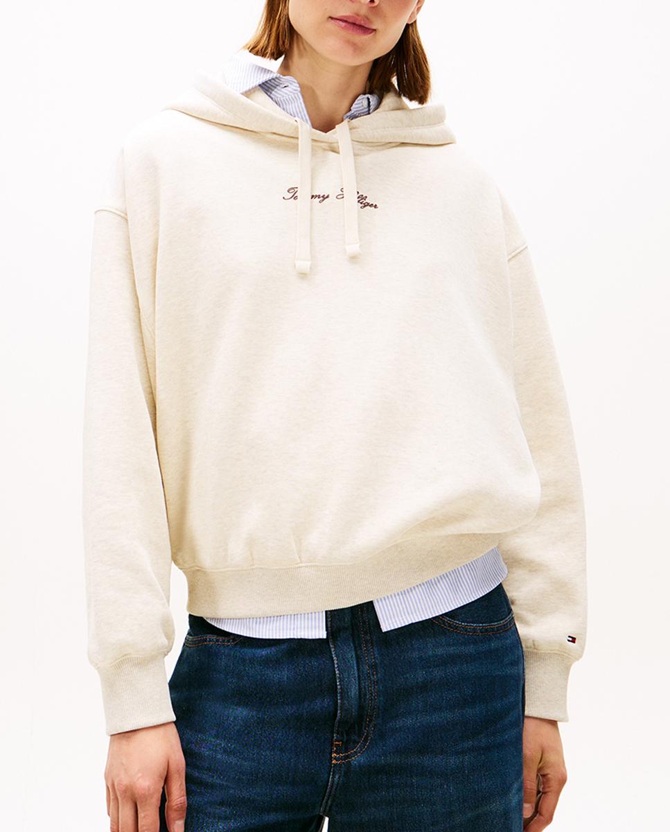 Imagen 0 de Sudadera de mujer con capucha y logo engomado