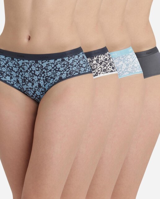 Imagen 0 de Pack de 4 braguitas tipo bóxer de mujer algodón elástico Les Pockets