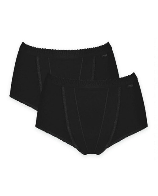 Imagen 0 de Pack de 2 bragas de algodón con encaje