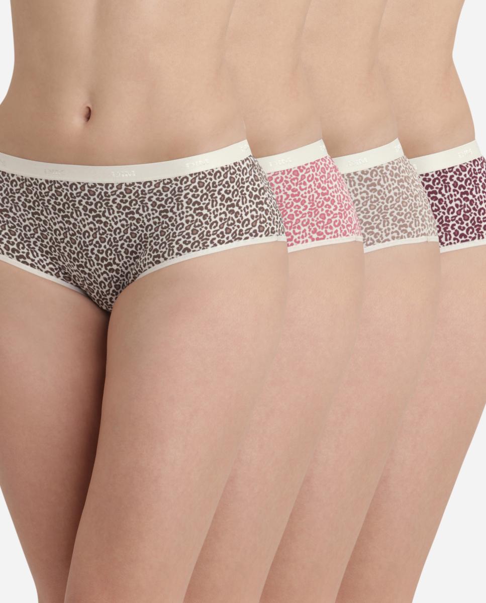 Imagen 0 de Pack de 4 culottes de algodón elástico estampadas