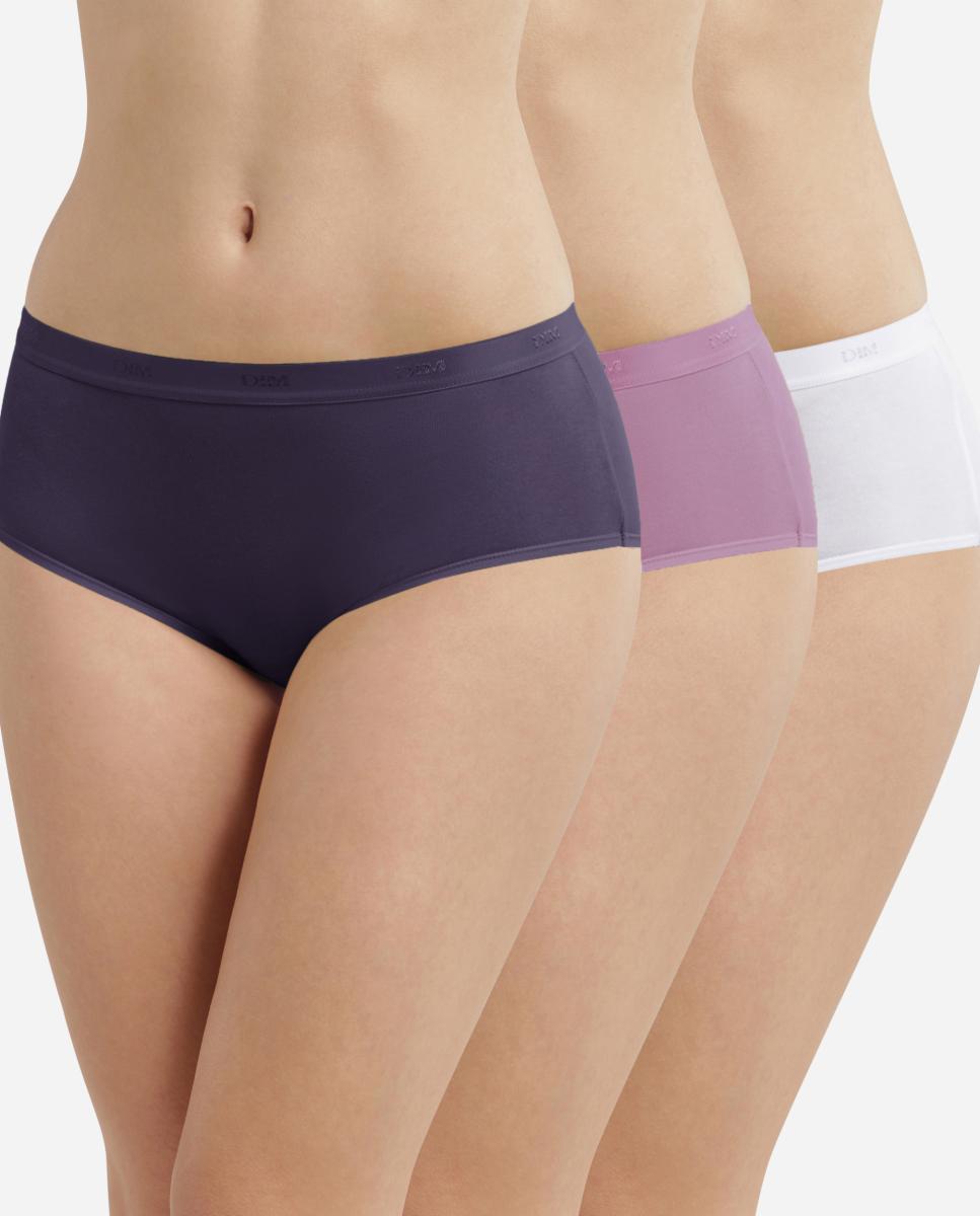 Imagen 0 de Pack de 3 culottes de algodón elástico en varios colores