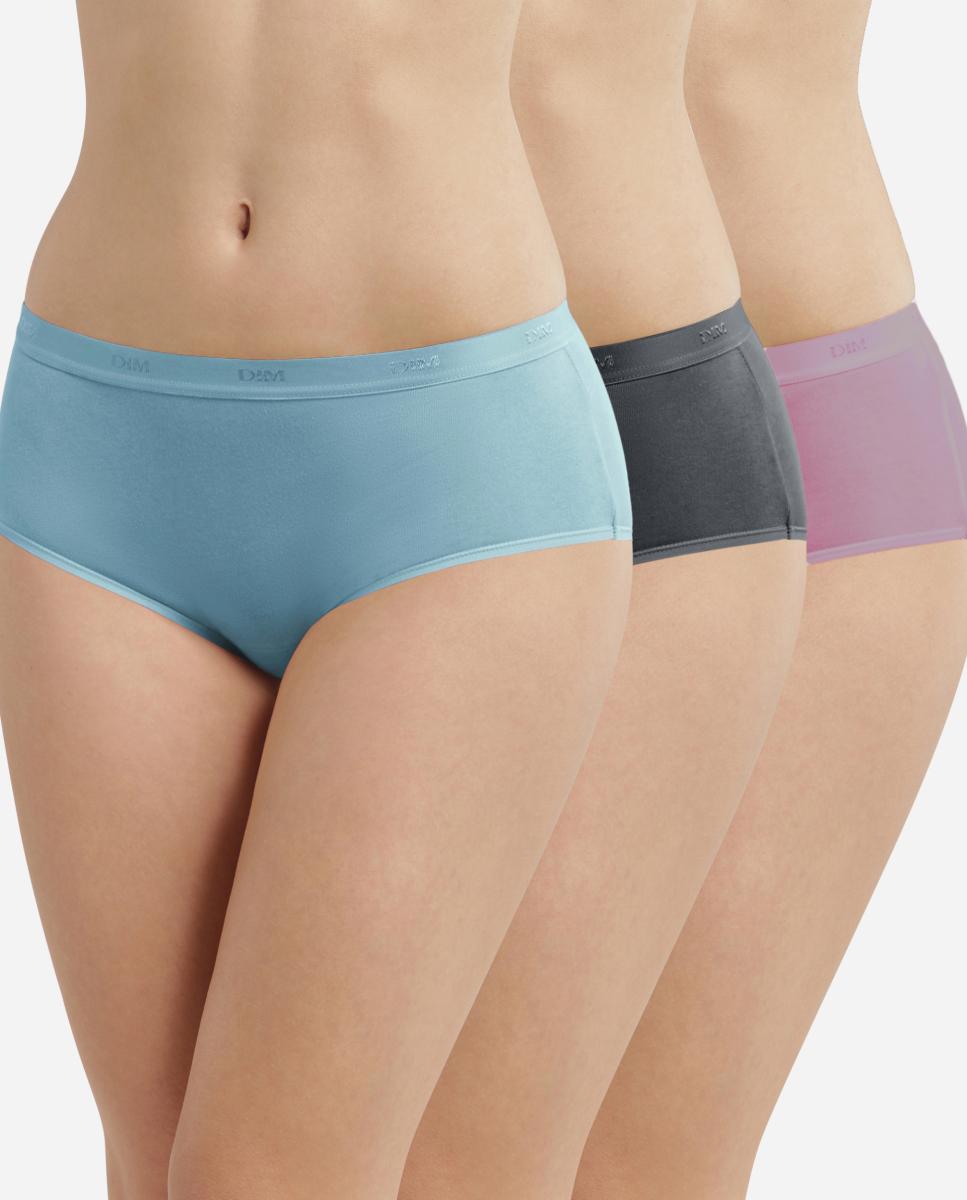 Imagen 0 de Pack de 3 culottes de algodón elástico en varios colores