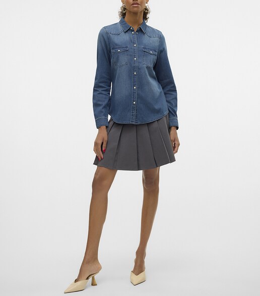 Imagen 0 de Falda corta con tablas