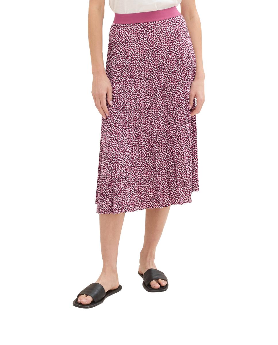 Imagen 0 de Falda midi, microestampado