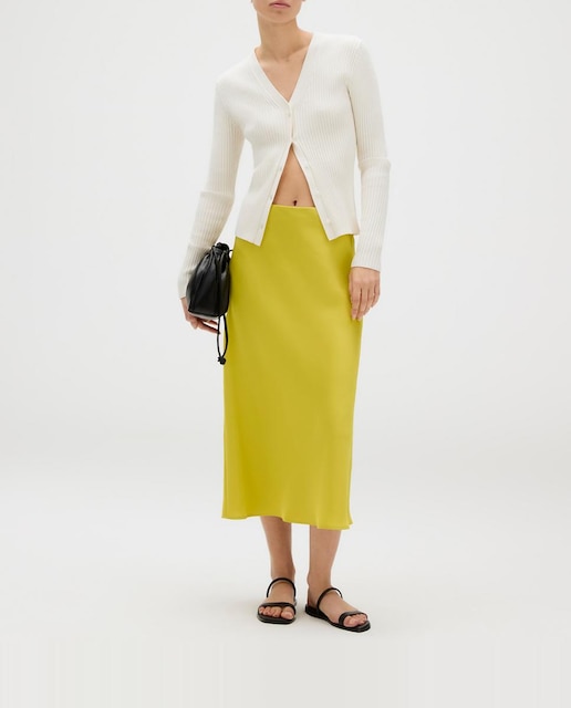 Imagen 0 de Falda satinada midi de mujer