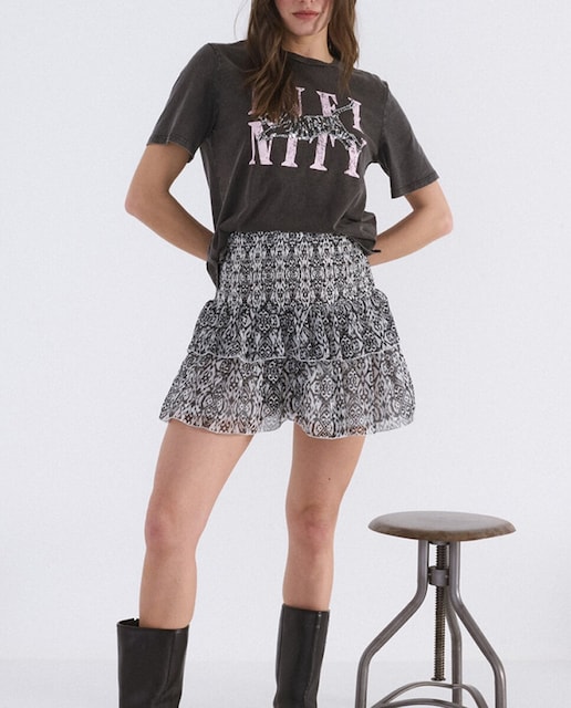 Imagen 0 de Falda corta de volantes