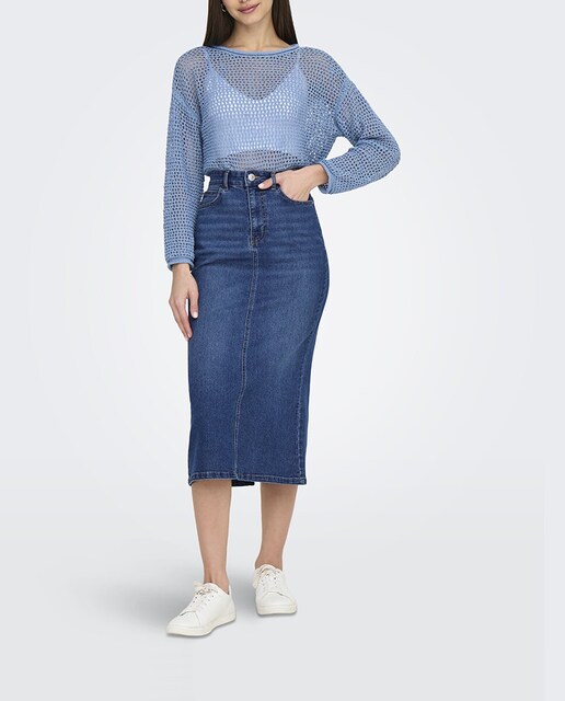 Imagen 0 de Falda vaquera larga