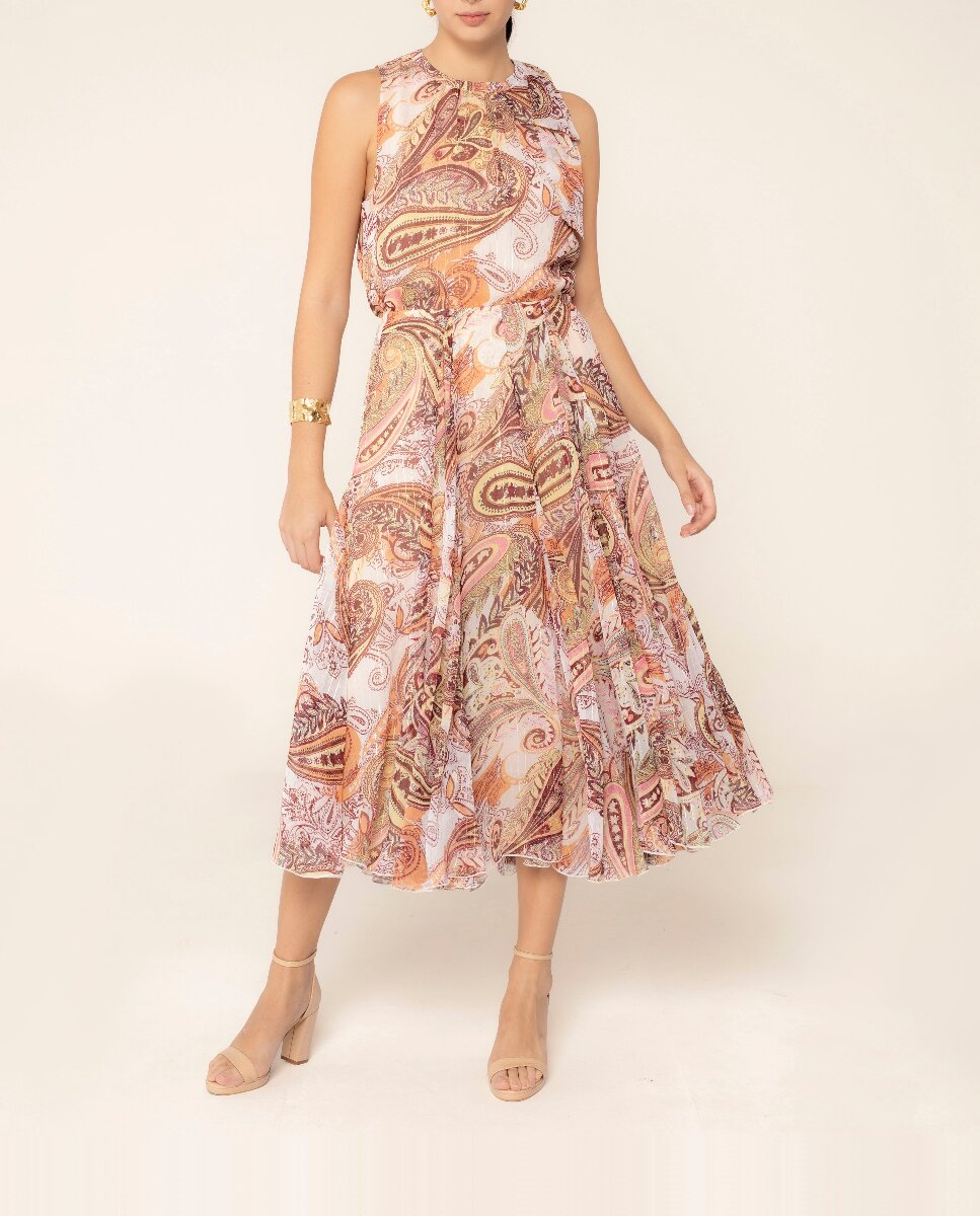 Imagen 0 de Falda larga estampado paisley