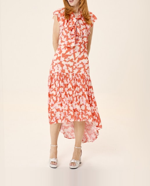 Imagen 0 de Falda midi Zia estampada con volantes